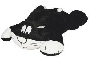 Peluche de gato para almohadilla calefactora sin cables