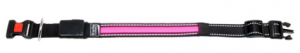 Collar para perros con banda LED en color rosa