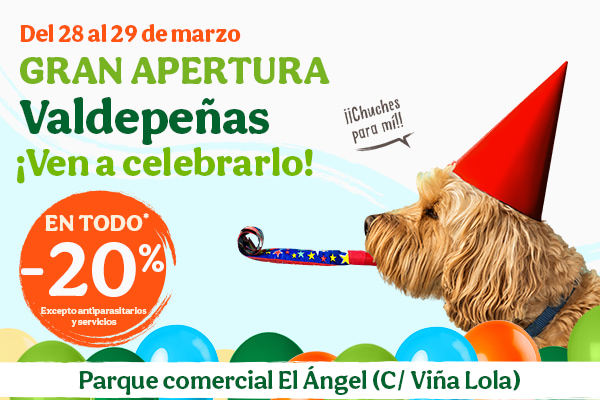 Tiendanimal llega a Valdepeñas en Ciudad Real ¡Ven a celebrarlo!