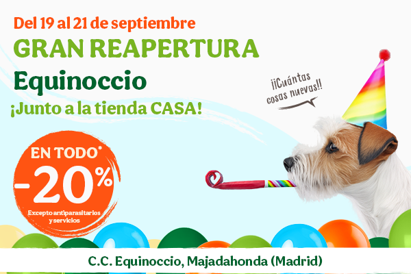 Reapertura de Tiendanimal Equinoccio en Madrid