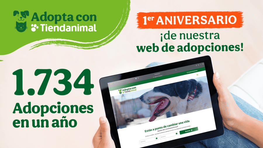 Primer aniversario de Adopta con Tiendanimal