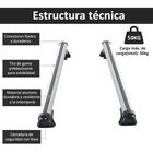 Juego de barras para techo Homcom color Aluminio, , large image number null