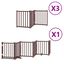 vidaXL Puerta para Perros Plegable Paneles Puerta de Seguridad Madera de &Aacute;lamo, , large indicador imagen numero 6
