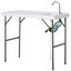 Mesa Plegable con Fregadero Grifo y Pistola de Riego Extensible para Camping Barbacoa Exterior, , large indicador imagen numero 2