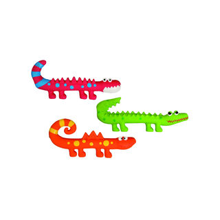 Flamingo Jurassic Juguetes de látex para perros