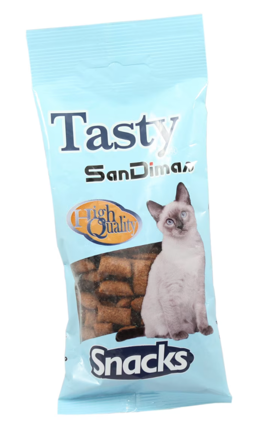 50 g San Dimas Tasty Bocaditos Salm&oacute;n para gatos, , large Imagen numero 1