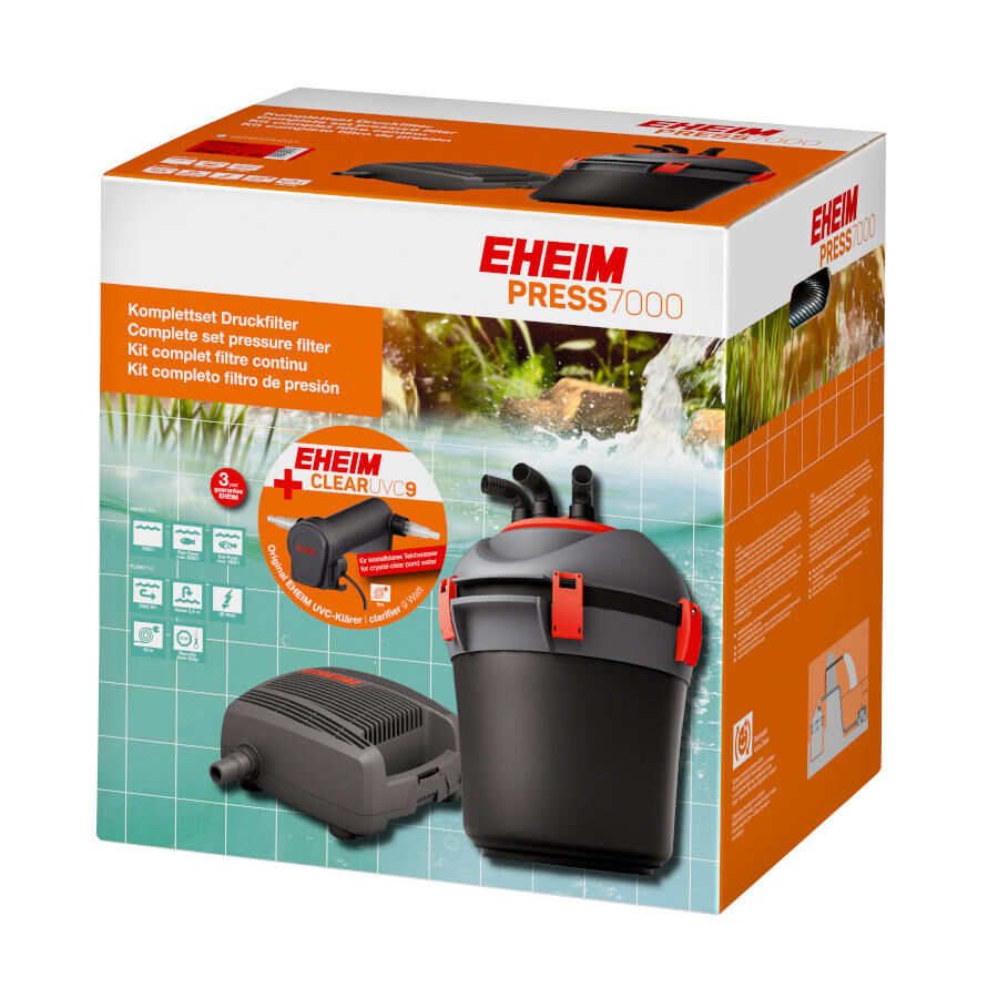 Eheim Press Filtro con Bomba y Esterilizador UVC para estanques