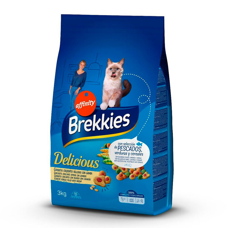 Affinity Brekkies Delicious Selección Pescado pienso para gatos, , large image number null