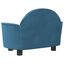 vidaXL Cama para perros de terciopelo azul 66x40x45 cm, , large indicador imagen numero 4