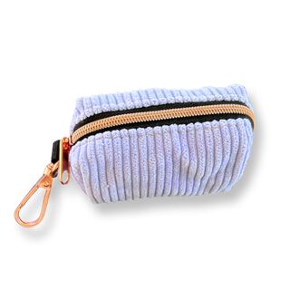 Puppies Pom Poms Porta Bolsas Pana de Lujo Azul Lavanda para perros