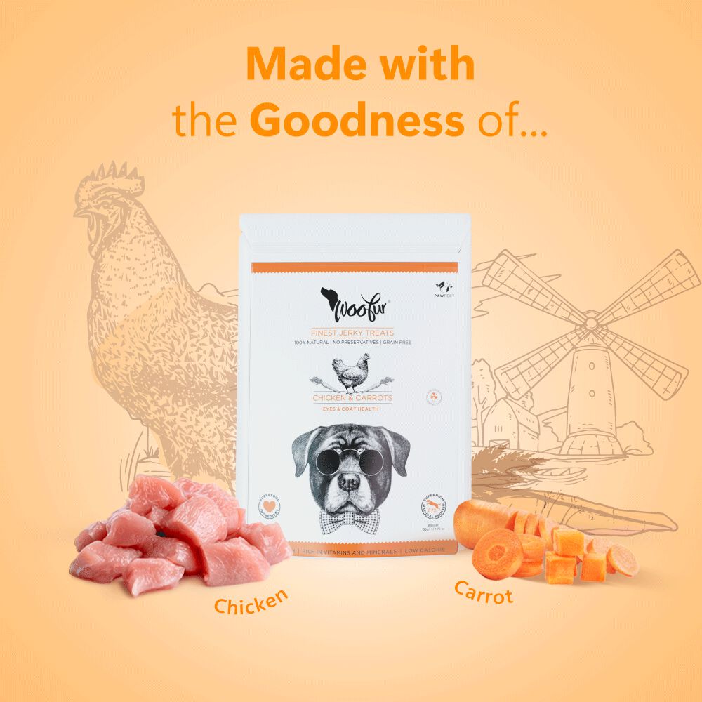 Delicias de carne seca: pollo y zanahoria (50 g/1,76 oz), , large Imagen numero 4