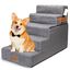 Nobleza Escalera para Perros, Rampa para Perros, Escalera para Cama de Perros Pequeños para Perros y Gatos, Escaleras para Perros Mascotas de 5 Escalones con Rodillo Quitapelusas, , large indicador imagen numero 6