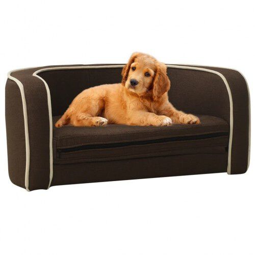 Vidaxl sof&aacute; plagable marr&oacute;n para perros, , large Imagen numero 5