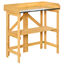 Outsunny Mesa de Plantaci&oacute;n Plegable Mesa de Jardiner&iacute;a de Madera con Placa de Zinc y Estante para Jard&iacute;n Terraza Balc&oacute;n 85x44x89 cm Amarillo, , large indicador imagen numero 1