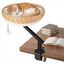 COSTWAY Cama Gato para Escritorio, Hamaca para Gatos Giratoria de 360&deg; de Rat&aacute;n con Coj&iacute;n Extra&iacute;ble y Bola Colgante, Cama para Gatos, Nido Suave para Mascotas para Oficina, Hogar, sin Taladrar, , large indicador imagen numero 1