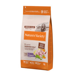 Nature's Variety Adult Medium Maxi No Grain Pienso Pavo para perros