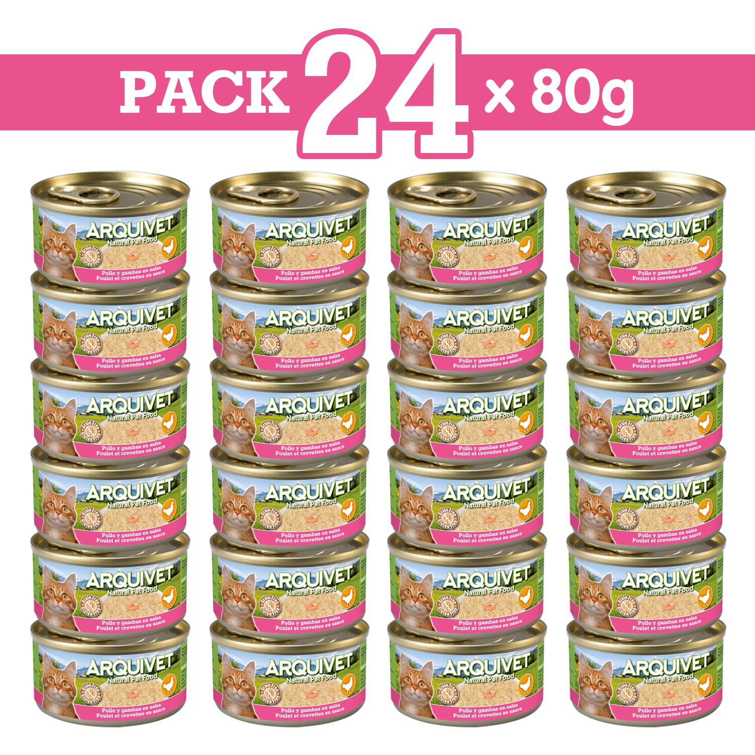 Arquivet Lata de Pollo en salsa con gambas para perros thumbnail