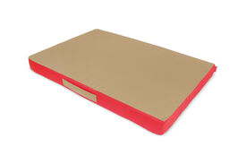 Gauty Cama Tela de sarga rojo y beige para Perros y Gatos