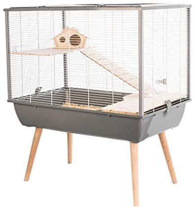 Zolux Cage Neo Silta - Rongador (tama&ntilde;o peque&ntilde;o, 77,5 x 47,5 x 87,5 cm), Color Gris, , large Imagen numero 1