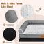 Nobleza Cama Ortopedica para Perros Extra Grande 106x76x20cm, Colchon Perro Lavable con Espuma Viscoelástica, Sofá Perro Desmontable, Color Gris, , large indicador imagen numero 2