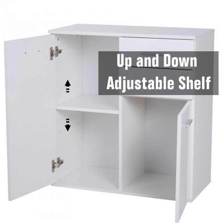 Mueble organizador de almacenaje HomCom color Blanco, , large image number null