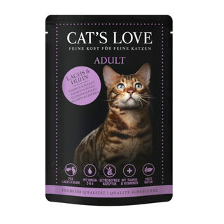 Cat's Love Adult Salmón y Pollo en Gelatina sobre para gatos