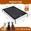 Nobleza Cama Elevada Perro, Cama Refrescante Perro, Cama de Mascotas Transpirable para Exterior Interior Jardín Terraza, Cama Perro Robusto Lavable, Negro, L, 124x90x20CM, , large indicador imagen numero 9