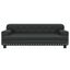 vidaXL Cama para perros de cuero sintético negra 90x53x30 cm, , large indicador imagen numero 2