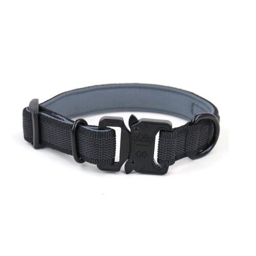 APEX DOG GEAR collar ajustable con cierre met&aacute;lico negro para perros, , large Imagen numero 2