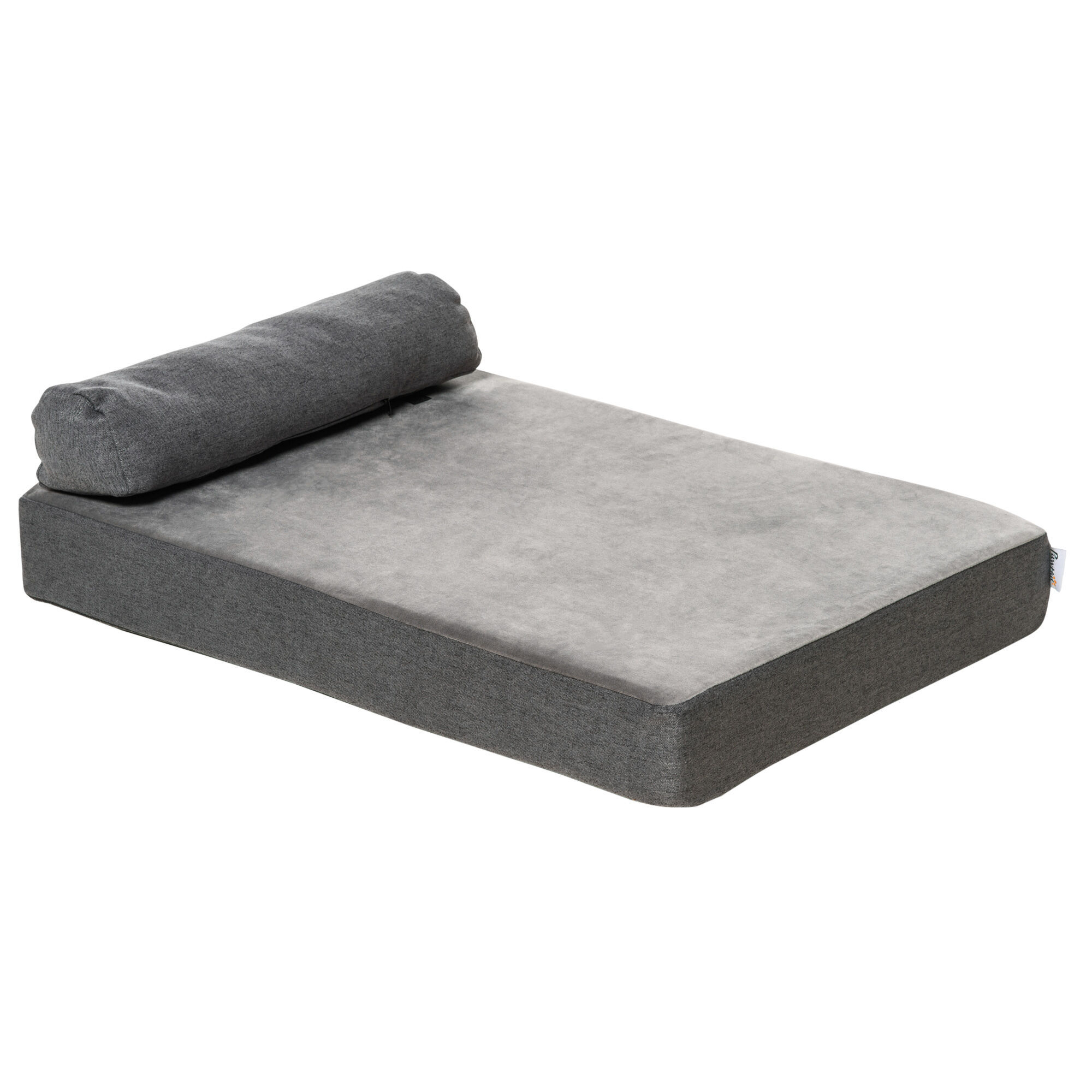 Pawhut cama lavable ortop&eacute;dica gris para perros, , large Imagen numero 1