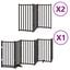 vidaXL Puerta para Perros Plegable Paneles Puerta de Seguridad Madera de Álamo, , large indicador imagen numero 11