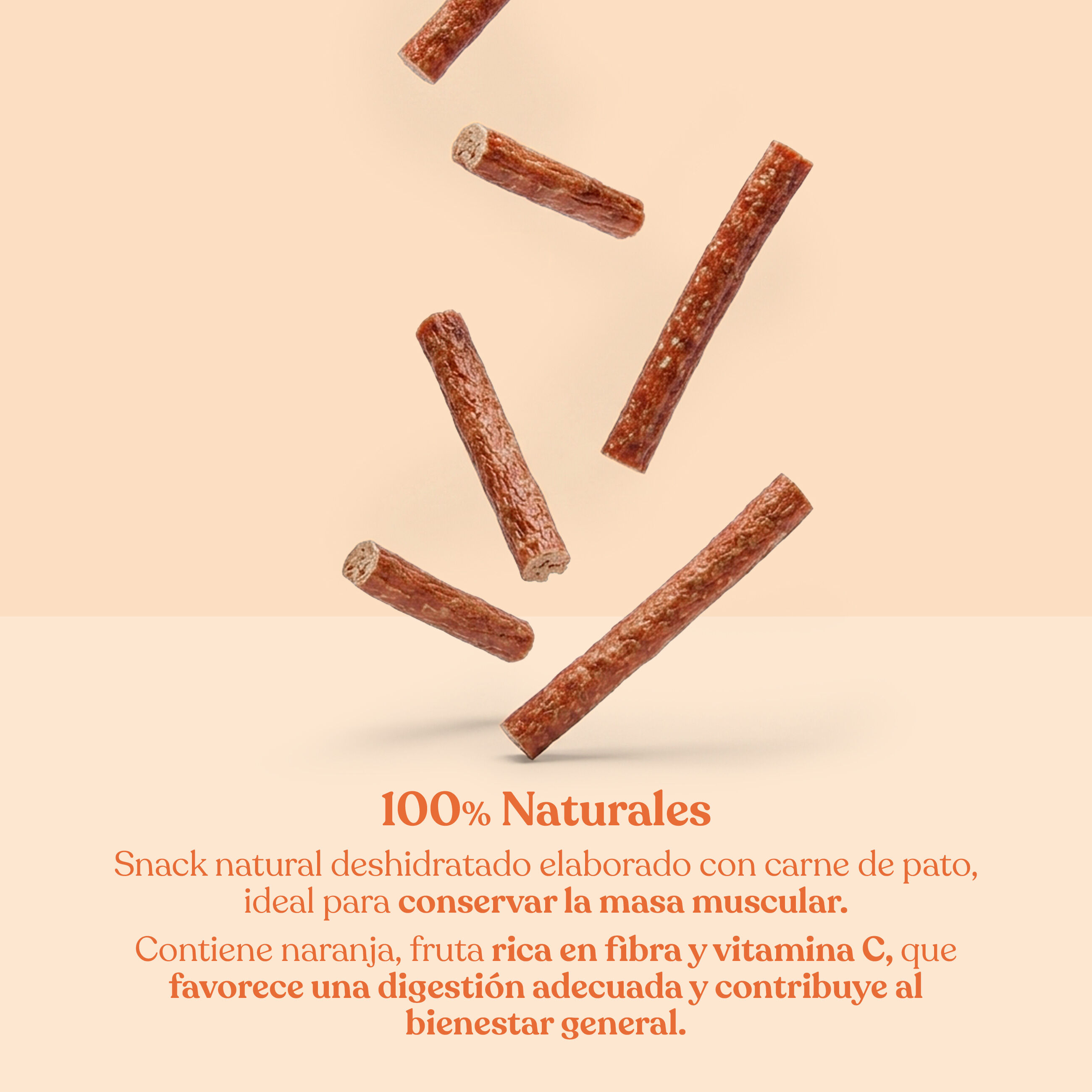 dr.bimix Barritas de 93% pato y 2% naranja para Perros | Snack Natural Premium, , large Imagen numero 2