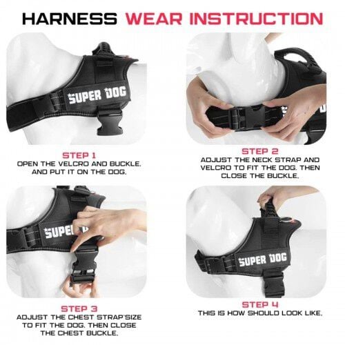 Edipets arnés ajustado y antitirones rojo para perros thumbnail