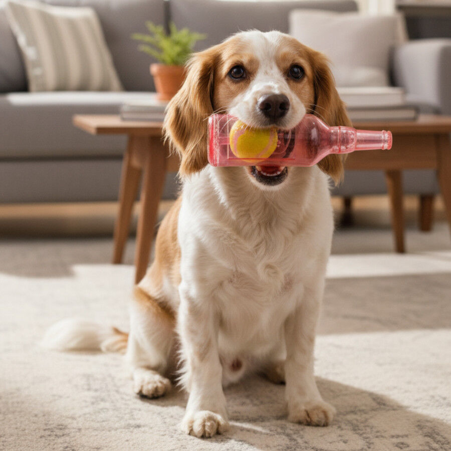 Tootoy! Mordedor Botella con Pelota de Goma para perros, , large Imagen numero 1