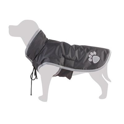 Arquivet abrigo impermeable negro para perros