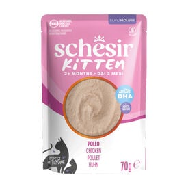 Schesir Sobre Pollo con DHA en Mousse para gatitos