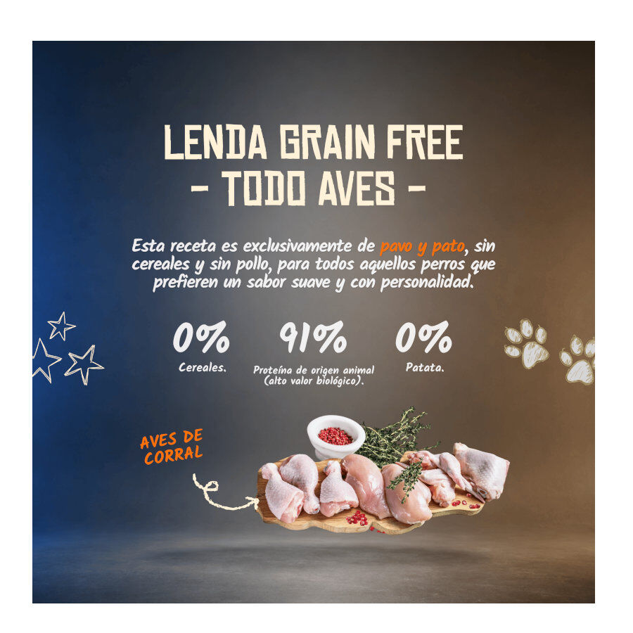 2 Kg Lenda Grain Free Pavo y Pato pienso para perros, , large Imagen numero 4