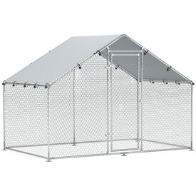 PawHut Gallinero para Exterior Plata