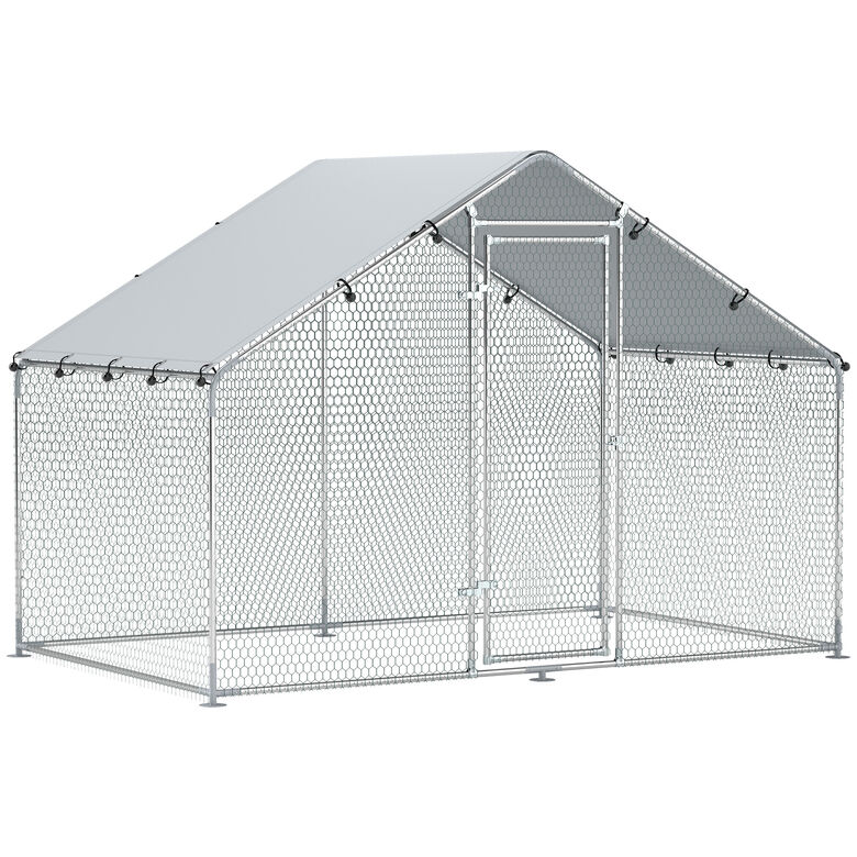 PawHut Gallinero Exterior Plata thumbnail