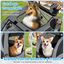 COSTWAY Remolque de Bicicleta para Mascotas, Remolque Bicicleta Perros Peque&ntilde;os y Medianos con Ruedas, Transportador de 2 Puertas con Techo Solar, Capacidad 40 kg, 60,5 x 135 x 95 cm, , large indicador imagen numero 5
