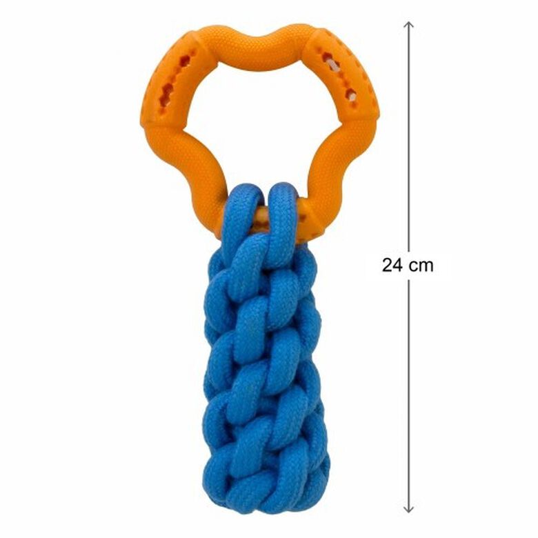 Anillo con trenzado de cuerda color Azul y Naranja thumbnail