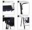 Outsunny Columpio de Jard&iacute;n de Metal con Parasol Balanc&iacute;n de 3 Asientos con Coj&iacute;n y Techo Ajustable (Negro), , large indicador imagen numero 5