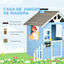 Outsunny Casita para mascota Exterior Azul, , large indicador imagen numero 4
