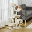Pawhut árbol rascador con tubo de juego beige para gatos, , large indicador imagen numero 2