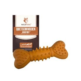 Wildfang Juguete masticable hueso chirriante con protuberancias para perros