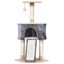 Rascador con cueva PawHut para gatos color Gris/Beige, , large indicador imagen numero 4