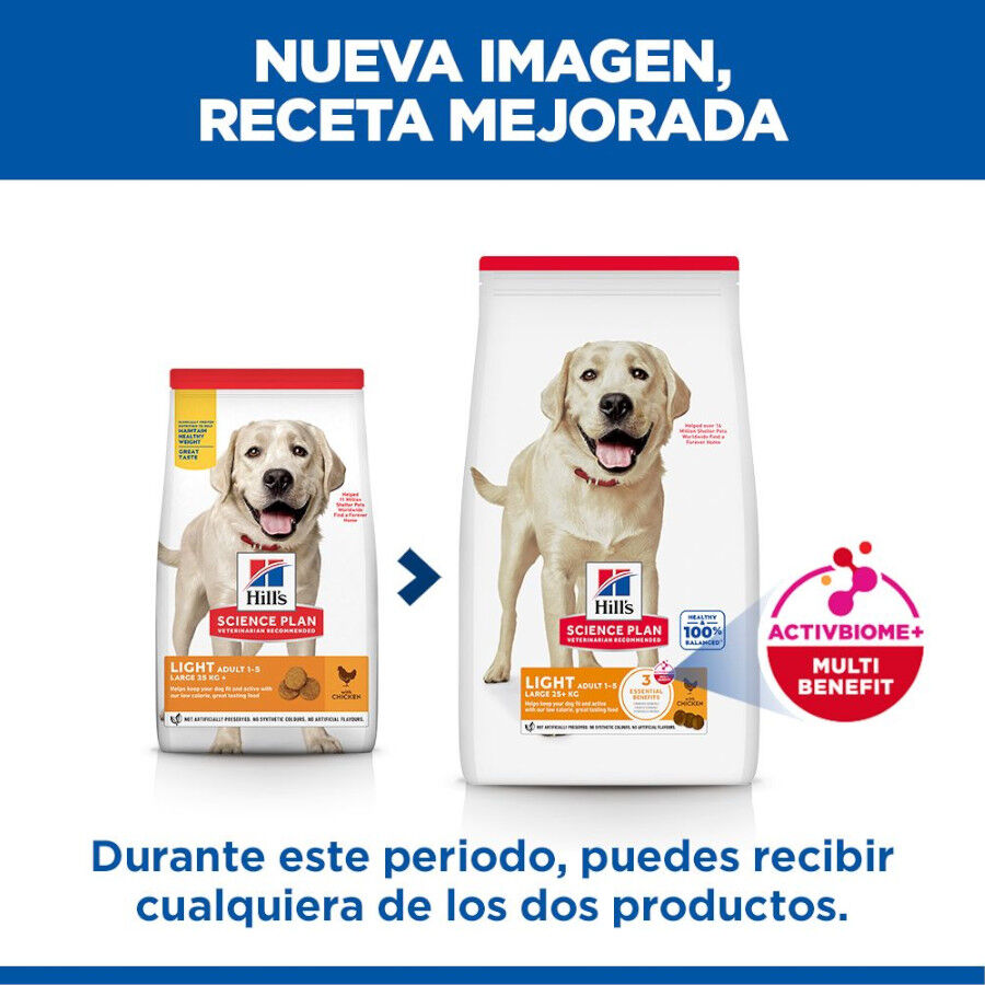 14 kg Hill's Science Plan Light Adult Pollo pienso para perros, , large Imagen numero 3