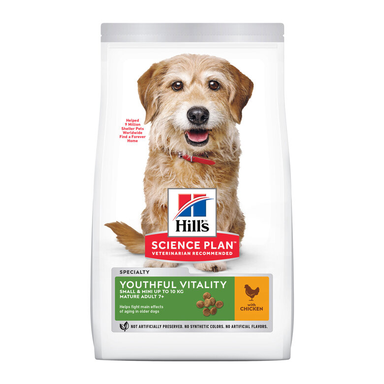 Hill's Science Plan Youthful Vitality Adult Small & Mini Pollo pienso para perros, , large image number null