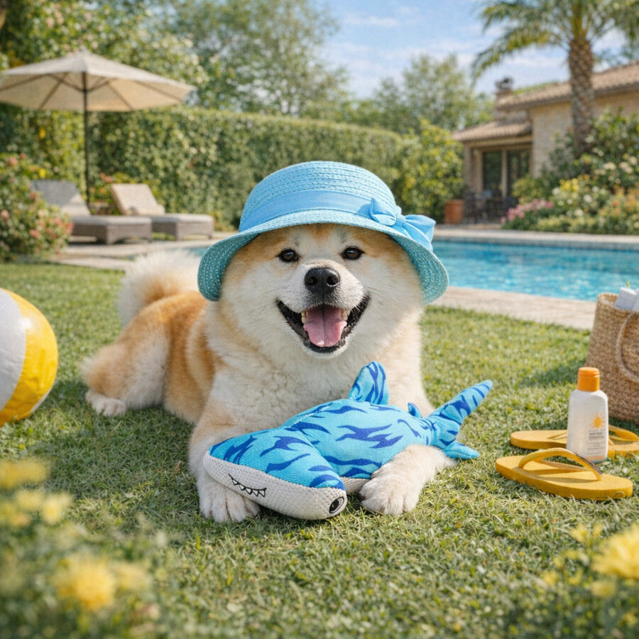 Summer Vibes Tibur&oacute;n Peluche  para perros, , large Imagen numero 1