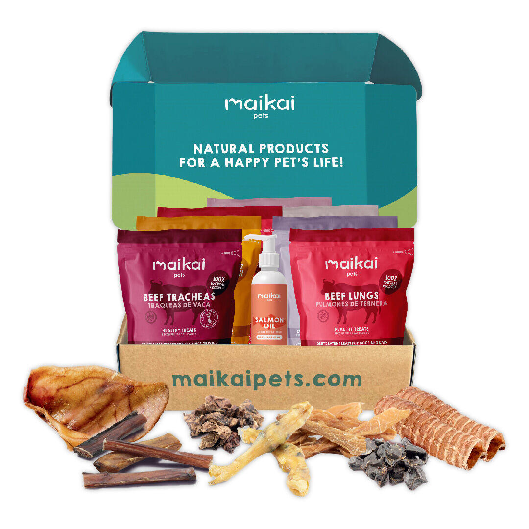 MAIKAI Pack de 7 Chuches para Perros + Aceite de Salm&oacute;n 250 ml, , large Imagen numero 1